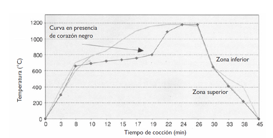 ciclo de cocción del horno